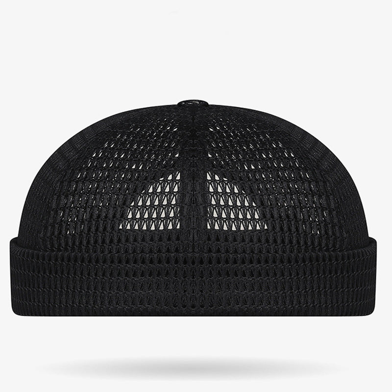 🔥 50% RABATT! 👒 Retro Brimless Cap – Atmungsaktives Mesh, Verstellbar, Ultra-Leicht 🌞