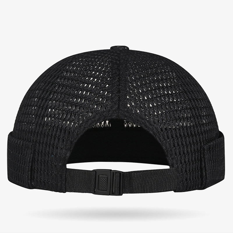 🔥 50% RABATT! 👒 Retro Brimless Cap – Atmungsaktives Mesh, Verstellbar, Ultra-Leicht 🌞