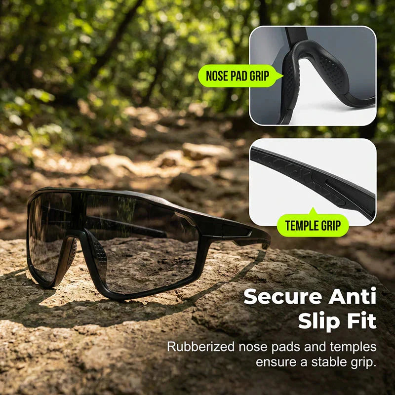 🌟Neu ab 2026: Bis zu 50 % Rabatt!🌟 Photochrome Sportbrille für den Outdoor-Einsatz