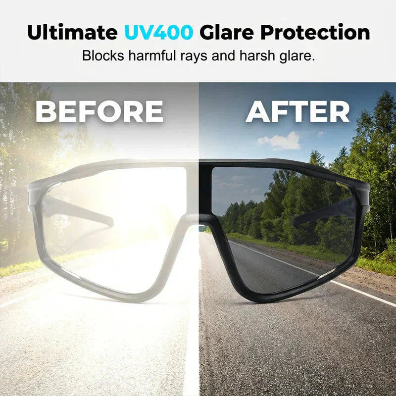 🌟Neu ab 2026: Bis zu 50 % Rabatt!🌟 Photochrome Sportbrille für den Outdoor-Einsatz