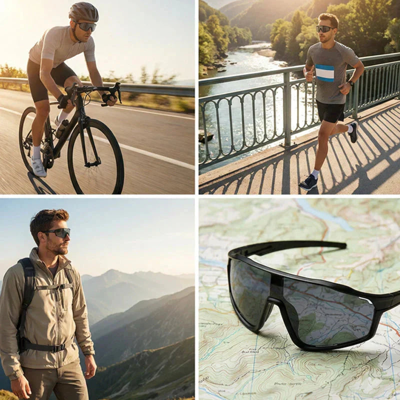 🌟Neu ab 2026: Bis zu 50 % Rabatt!🌟 Photochrome Sportbrille für den Outdoor-Einsatz