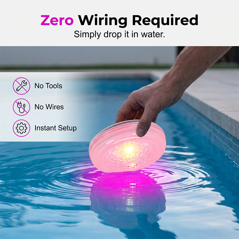 💡 50% RABATT! ☀️ Solar Schwimmlicht für Den Pool mit Fernbedienung – 16 Farben, Wasserdicht & Schafft Eine Magische Atmosphäre Für Nächtliche Bäder 🏊‍♂️