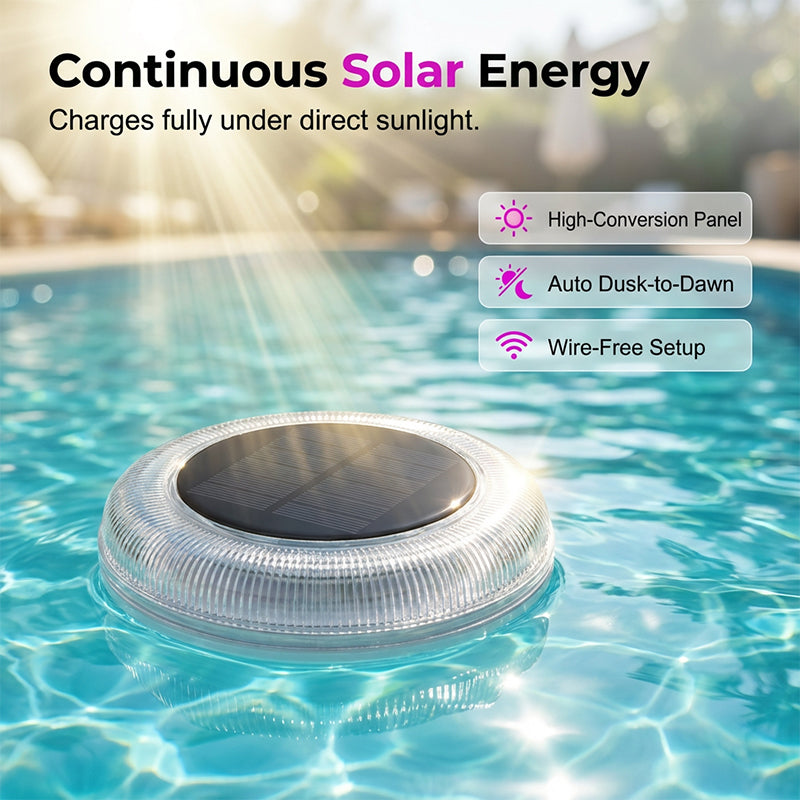 💡 50% RABATT! ☀️ Solar Schwimmlicht für Den Pool mit Fernbedienung – 16 Farben, Wasserdicht & Schafft Eine Magische Atmosphäre Für Nächtliche Bäder 🏊‍♂️