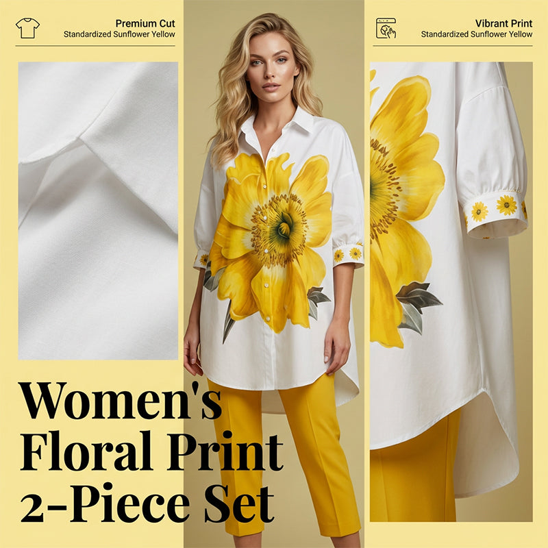 👗🌸 50% RABATT + KOSTENLOSER VERSAND! Zweiteiliges Damen-Set mit Blumenmuster – Feminin, stilvoll & perfekt für den Sommer ✨