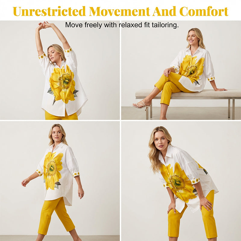 👗🌸 50% RABATT + KOSTENLOSER VERSAND! Zweiteiliges Damen-Set mit Blumenmuster – Feminin, stilvoll & perfekt für den Sommer ✨