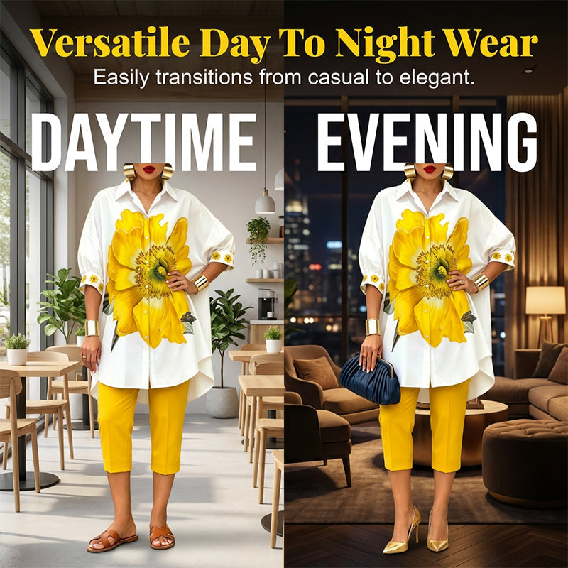 👗🌸 50% RABATT + KOSTENLOSER VERSAND! Zweiteiliges Damen-Set mit Blumenmuster – Feminin, stilvoll & perfekt für den Sommer ✨
