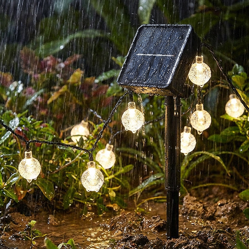🔥Solange der Vorrat reicht 40 % Rabatt!🎉Wasserdichte Solar-Lichterkette mit Luftblasen für die Terrasse