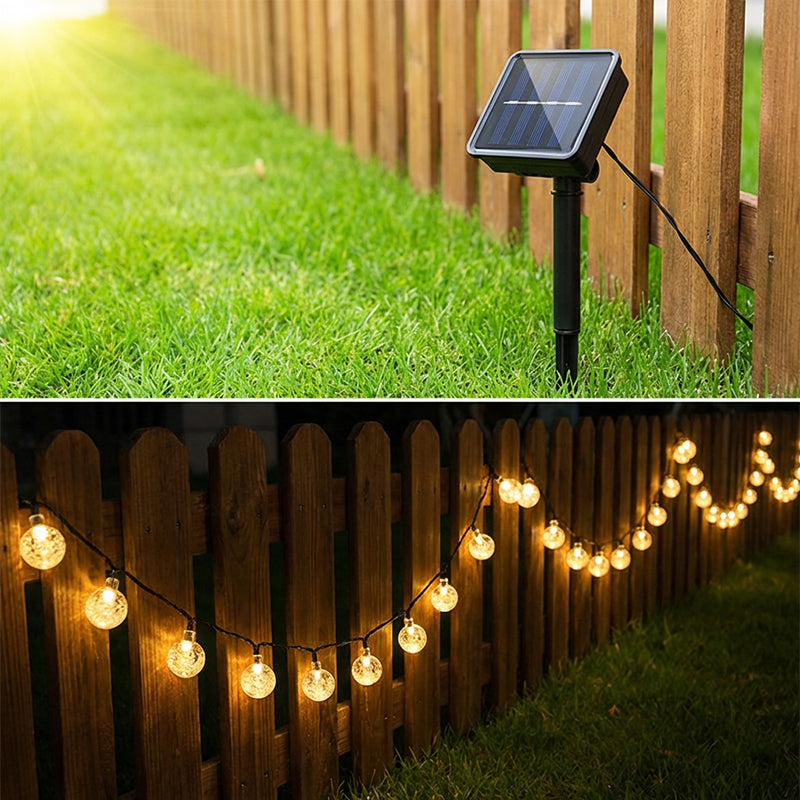 🔥Solange der Vorrat reicht 40 % Rabatt!🎉Wasserdichte Solar-Lichterkette mit Luftblasen für die Terrasse