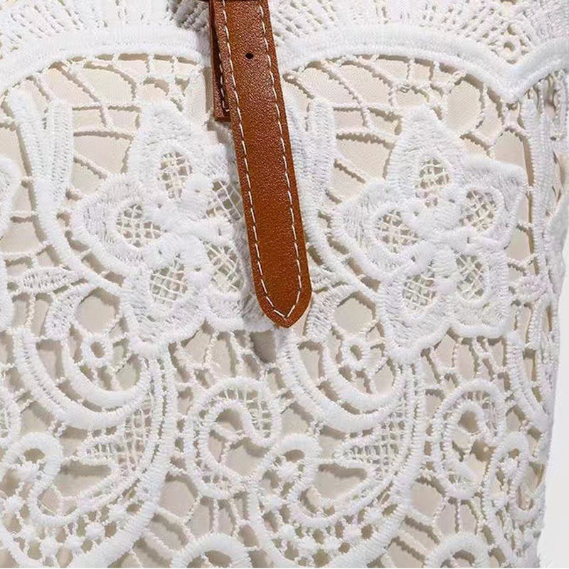 👜 50% RABATT! 👛 Elegante Spitzen-Tote-Bag mit Großem Fassungsvermögen – Stilvolles Design, Robuste Verarbeitung & Ideal Für Einkäufe, Strand & Alltag 🏖️