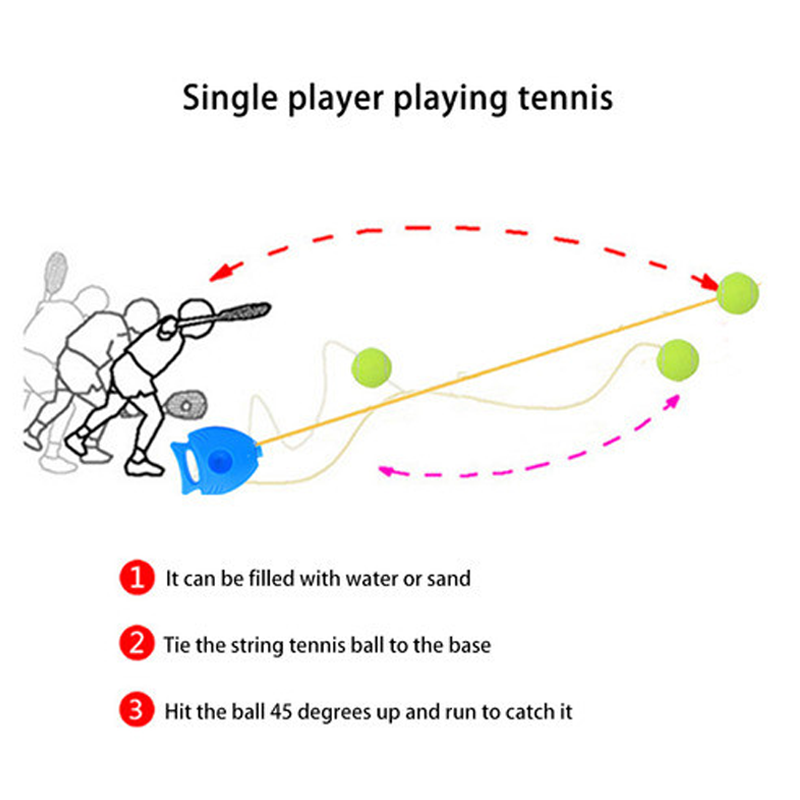 Gluschwein - Portable Solo Tennis Trainer Rebounder