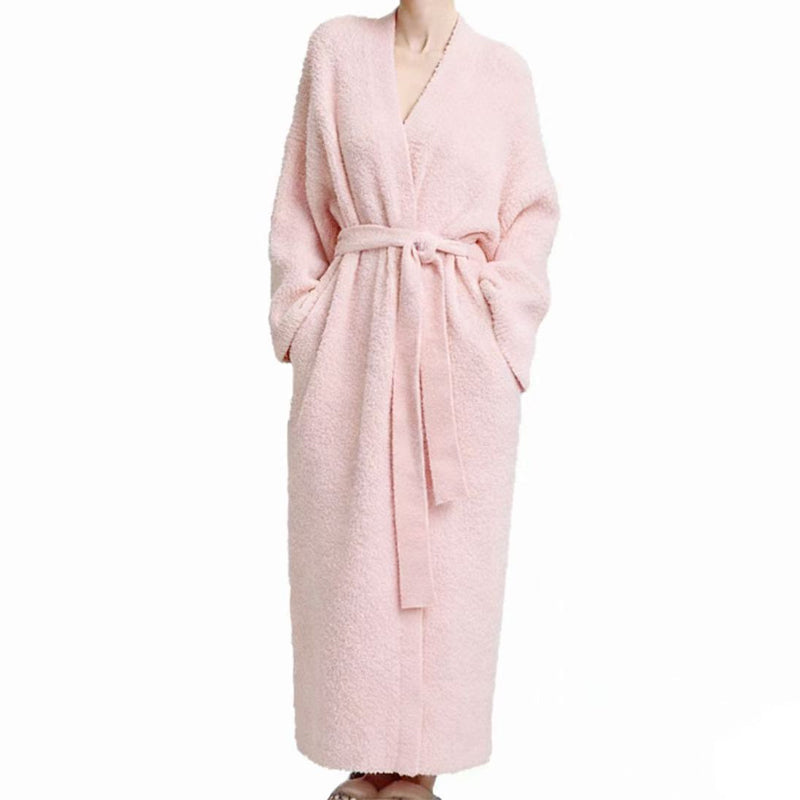🔥Solange der Vorrat reicht 40 % Rabatt!🎉Loungewear-Mantel für Damen mit Gürtel und V-Ausschnitt