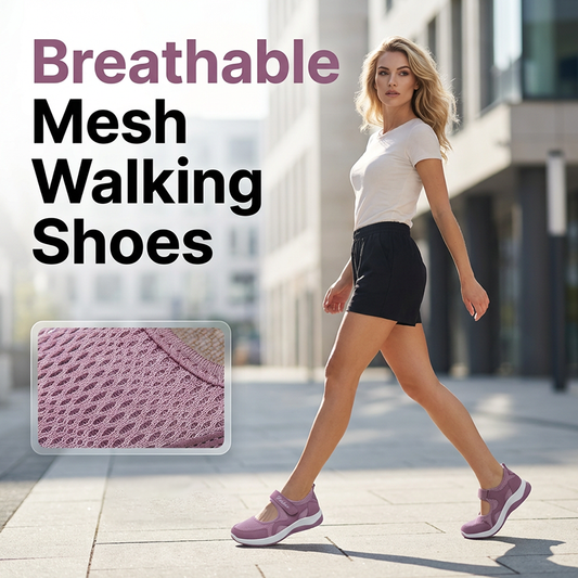 Gluschwein - Leichte, lässige Damen-Flachschuhe aus Mesh