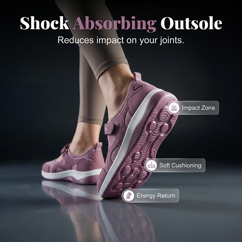 Gluschwein - Leichte, lässige Damen-Flachschuhe aus Mesh
