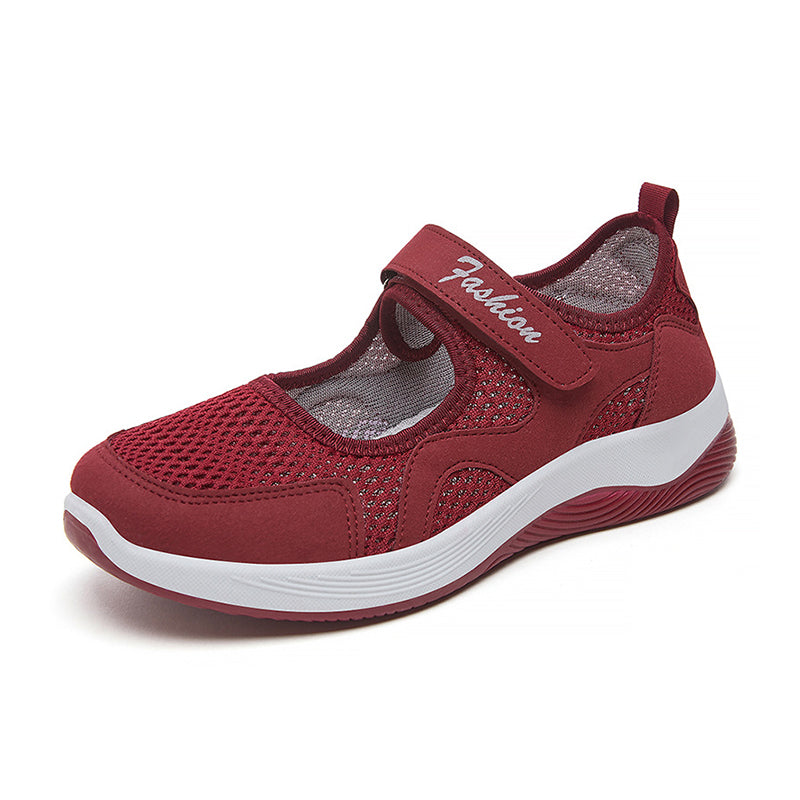 Gluschwein - Leichte, lässige Damen-Flachschuhe aus Mesh