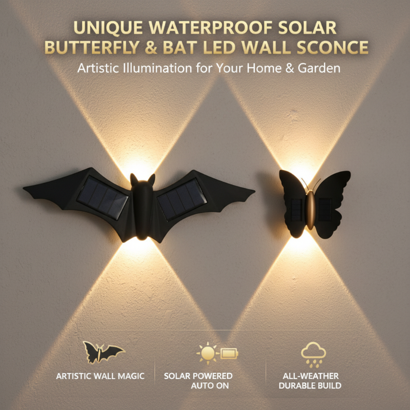 🔥Solange der Vorrat reicht 40 % Rabatt!🎉Wasserdichte LED-Wandleuchte mit Solarstromversorgung