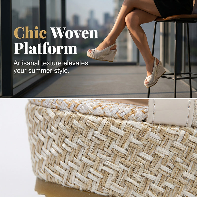 👡 LIMITED-TIME 49% RABATT! 🌸 Damen-Keilsandalen mit Zehensteg – Plattform, Atmungsaktiv, Rutschfeste Sohle 🌴