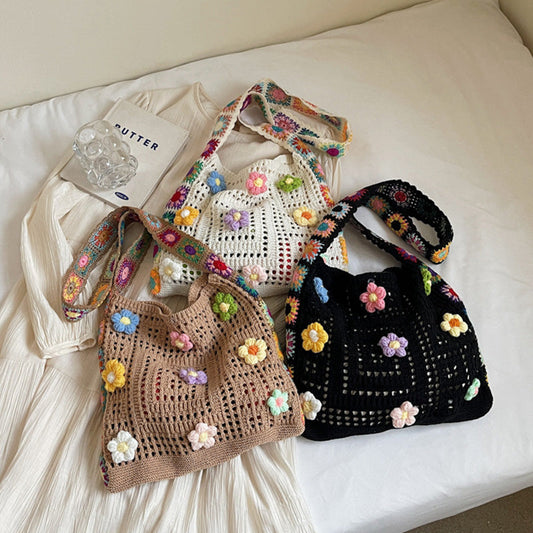 👜 55% RABATT! 🧶 Ethnische Häkel-Umhängetasche für Damen – Handgefertigt, Leicht & Ideal Für Einen Bohemischen Stil Im Urlaub Oder Alltag 🌸