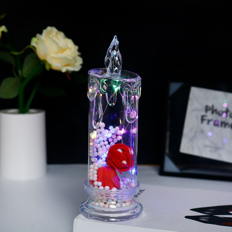 🔥Solange der Vorrat reicht 40 % Rabatt!🎉LED-Kerze in Rosenform