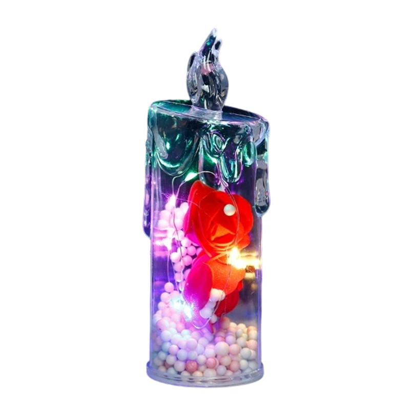 🔥Solange der Vorrat reicht 40 % Rabatt!🎉LED-Kerze in Rosenform