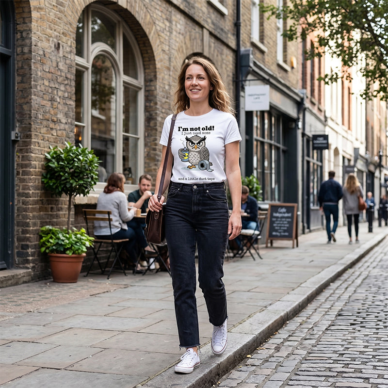 Über 50.000 verkaufte Exemplare!🦉 Eule "I'm Not Old" Grafik-T-Shirt