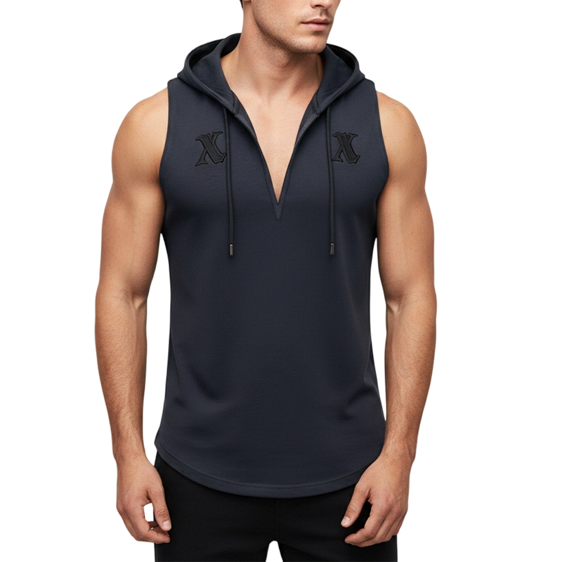 👕 50% RABATT! 🏋️‍♂️ Herren Ärmelloses Workout-Hoodie-Tank-Top – Mjukt Tyg, Kapuschong & Perfekt För Gym, Löpning Eller Chilliga Dagar Hemma 🏃