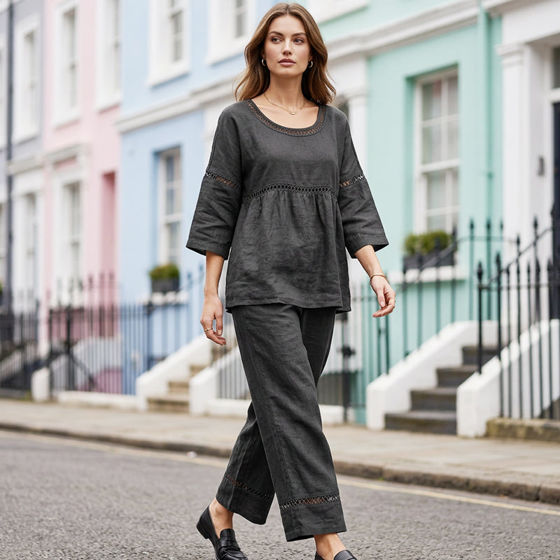 Gluschwein - 👕👖 2026 HEISSER VERKAUF – 50% RABATT! Figurbetontes Sommer-Chic-Set aus atmungsaktivem Stoff – Über 50K+ verkauft! 🥳