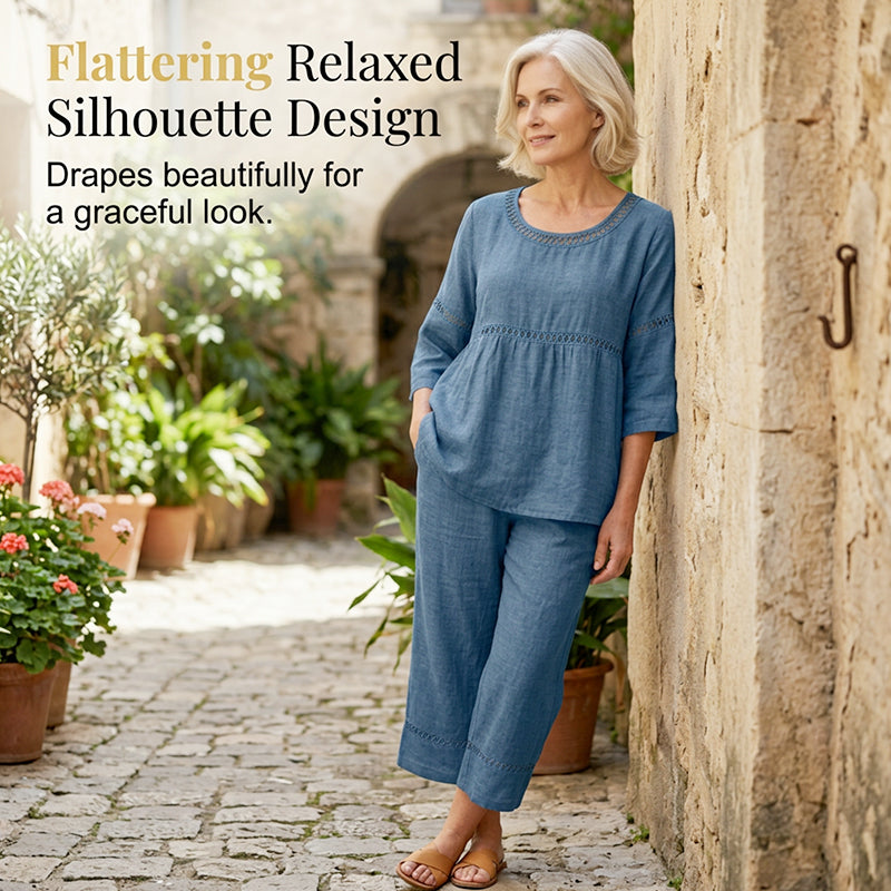 Gluschwein - 👕👖 2026 HEISSER VERKAUF – 50% RABATT! Figurbetontes Sommer-Chic-Set aus atmungsaktivem Stoff – Über 50K+ verkauft! 🥳