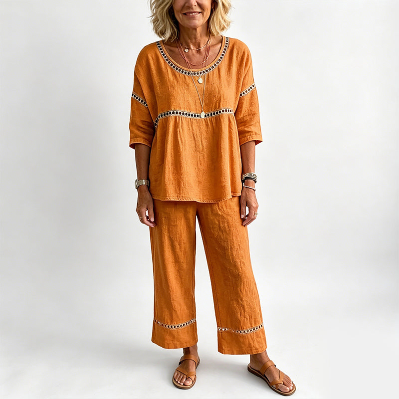 Gluschwein - 👕👖 2026 HEISSER VERKAUF – 50% RABATT! Figurbetontes Sommer-Chic-Set aus atmungsaktivem Stoff – Über 50K+ verkauft! 🥳