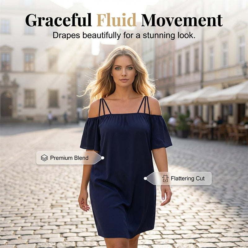 🔥HEISSER VERKAUF 49% RABATT!👗 Elegantes, einfarbiges Minikleid für Damen