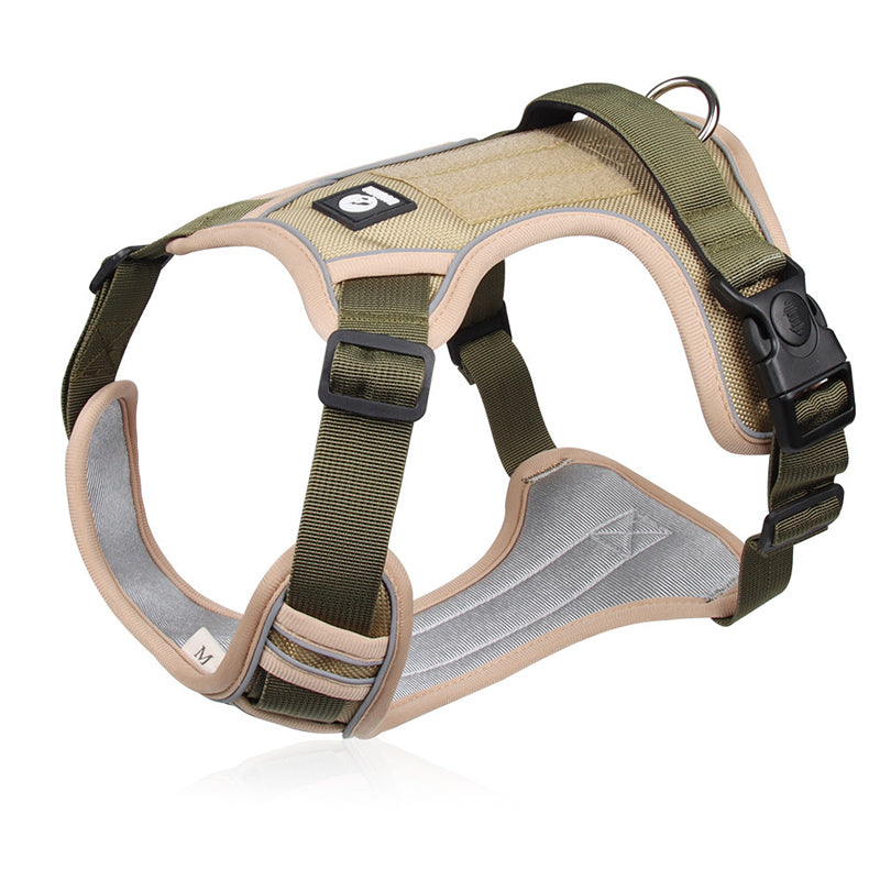 Gluschwein - 💥 LIMITIERT: -50% 🐾 Anti-Zug Hundegeschirr mit Front-D-Ring 🦮 inkl. Leine & LED-Halsband 🔥 sicher & komfortabel