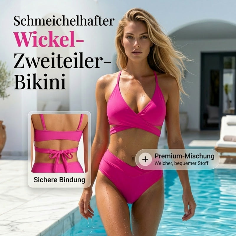 Gluschwein - 🏄‍♀️Neues Modell 2026-Bestseller-👙Sexy zweiteiliges Damen-Bikini-Set mit Schnürung