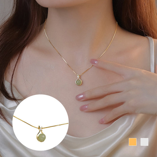 Gluschwein - ✨Elegant Hetian Jade Pendant Necklace - Modisch, elegant, vielseitig kombinierbar