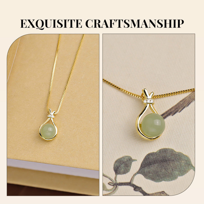 ✨Elegant Hetian Jade Pendant Necklace - Modisch, elegant, vielseitig kombinierbar
