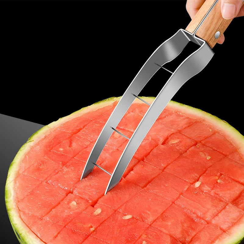 Quick-Cut Wassermelonen-Würfelschneider aus Edelstahl