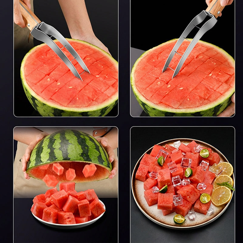 Quick-Cut Wassermelonen-Würfelschneider aus Edelstahl