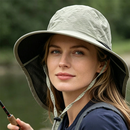 Gluschwein - 🧢 ☀️ Unisex Faltbarer Sonnenschutz-Bucket-Hat – Breite Krempe, UV-Schutz, Leicht & Ideal Für Wandern, Angeln Oder Tage Am Strand 🏖️