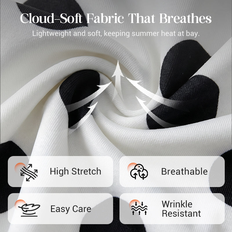👗 50% RABATT! ✨ Elegantes Trägerloses Tupfen-Stufenkleid – Fließender Stoff, Schmeichelhafter Schnitt & Perfekt Für Einen Romantischen Sommerlook ☀️