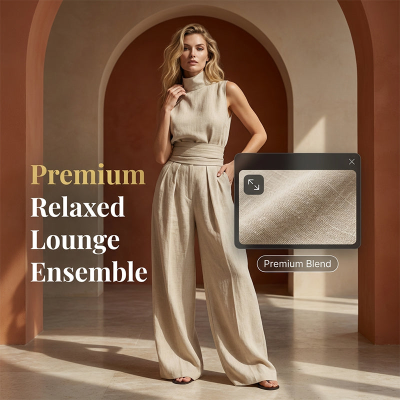 💥 NEU EINGETROFFEN: -50% 🔥 Damen 2-Teiler Set (Top & Wide-Leg Hose) – modern, elegant & fließend ✨