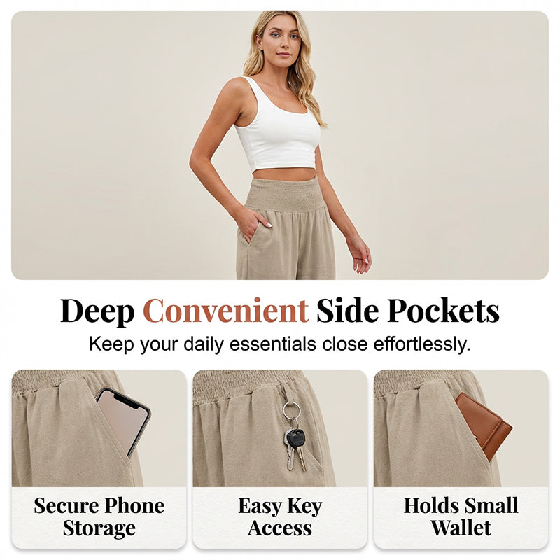 💥 HALF PRICE DEAL 🌸 Boho Style Damenhose mit Ruffle Trim 💃 weich, bequem & perfekt für entspannte Tage ✨
