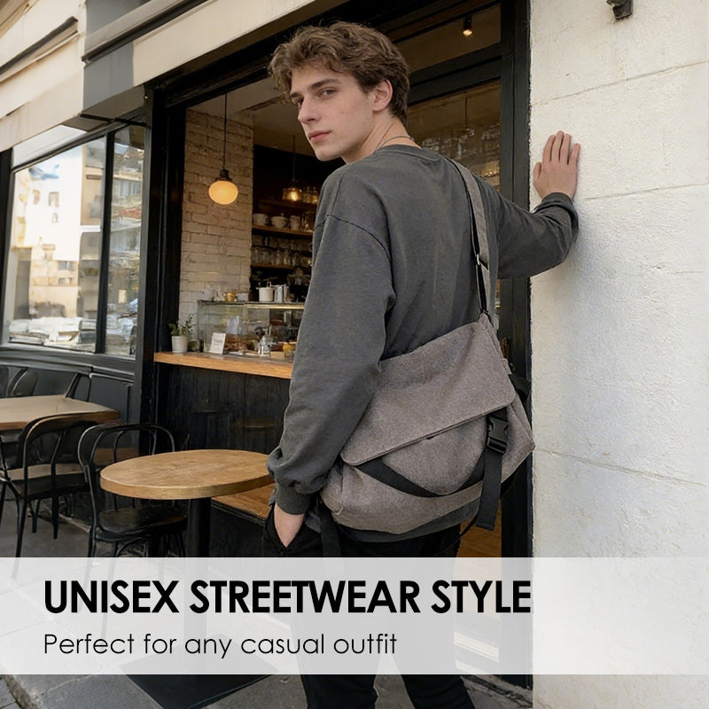 Nylon-Umhängetasche mit großem Fassungsvermögen