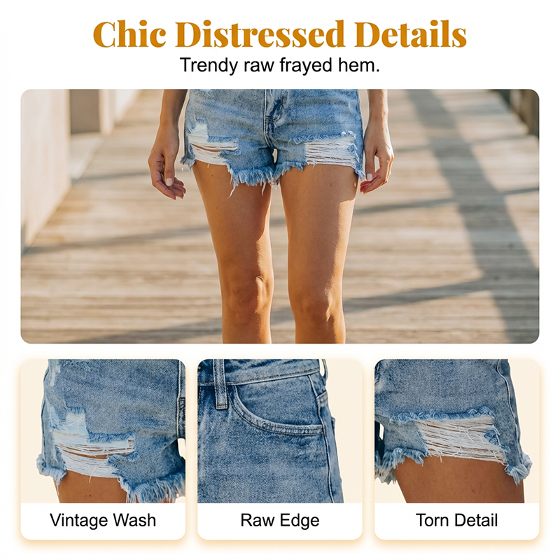 Gluschwein - 🔥🔥 2026 NEU 🥳💞 50K+ VERKAUFT! ⚡👖Vintage-Jeansshorts im Used-Look