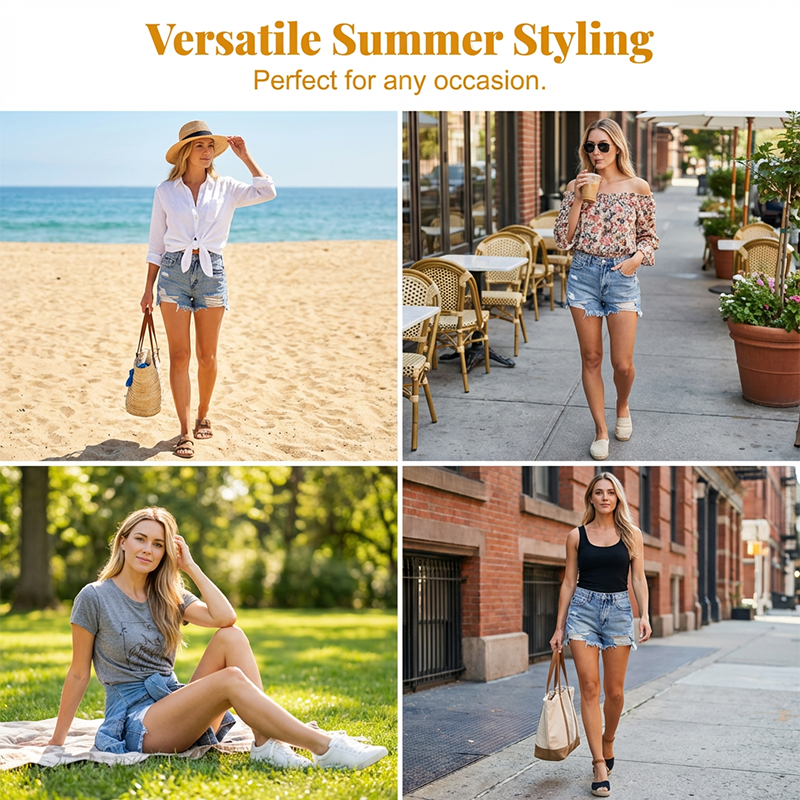 Gluschwein - 🔥🔥 2026 NEU 🥳💞 50K+ VERKAUFT! ⚡👖Vintage-Jeansshorts im Used-Look