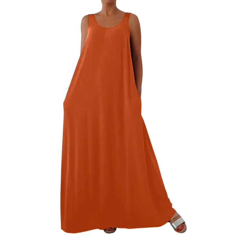 Gluschwein - 🌼2026 Neue Kollektion🌼 Damen Ärmelloses Lässiges Maxikleid 💃