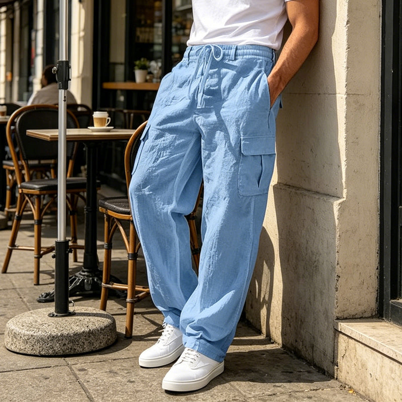 🔥Solange der Vorrat reicht 40 % Rabatt!🎉Lässiger Komfort: Cargo-Hose aus Baumwolle & Leinen 🌿✨