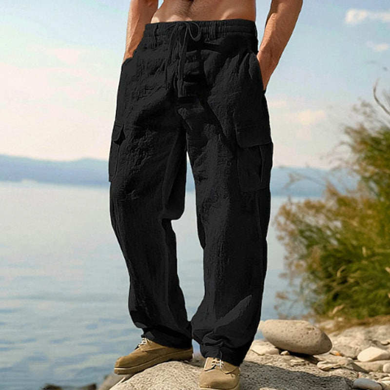 🔥Solange der Vorrat reicht 40 % Rabatt!🎉Lässiger Komfort: Cargo-Hose aus Baumwolle & Leinen 🌿✨