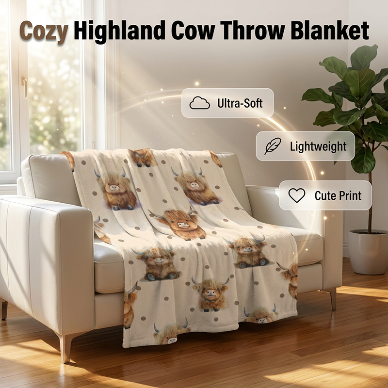 ⏳LETZTER TAG DES SALE – 50 % RABATT!⏰Ultraweiche bedruckte Flanell-Decke