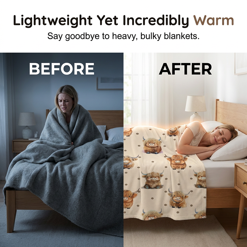 ⏳LETZTER TAG DES SALE – 50 % RABATT!⏰Ultraweiche bedruckte Flanell-Decke