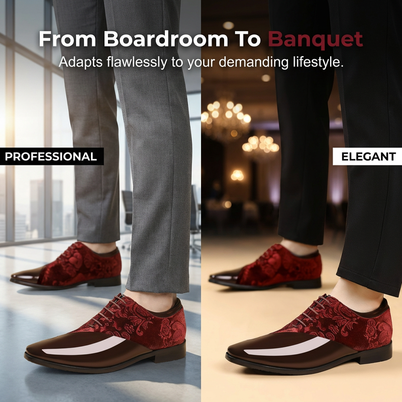 💥 HALBPREIS AKTION ⏰ Elegante Herren Dress Shoes 👞 Kontrast-Design, hochglänzend & hochwertig verarbeitet ✨ ideal für besondere Anlässe