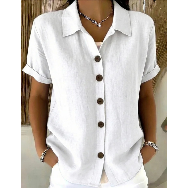 Gluschwein - Women's Summer Casual Cotton-Linen Shirt