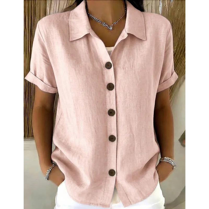 Gluschwein - Women's Summer Casual Cotton-Linen Shirt